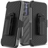 Premium Noble Lined Shockproof Dual Layer Hybrid Case For Samsung A25 5G - Black/Grey