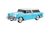 Max Power Classic Car Portable Bluetooth Speaker With Front Flashing Lights - Blue