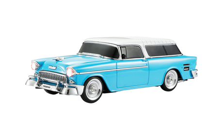 Max Power Classic Car Portable Bluetooth Speaker With Front Flashing Lights - Blue