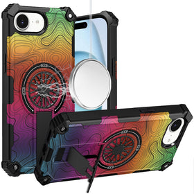 Premium Cd Texture Design Magnetic Car Mount Friendly HQ Case For iPhone 16E / SE4 (2025)/ 17e - E