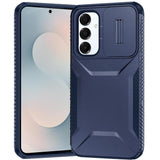 Premium Ultimate U Design Hybrid Case With Camera Window Covering For Samsung S25 FE - Dark Blue