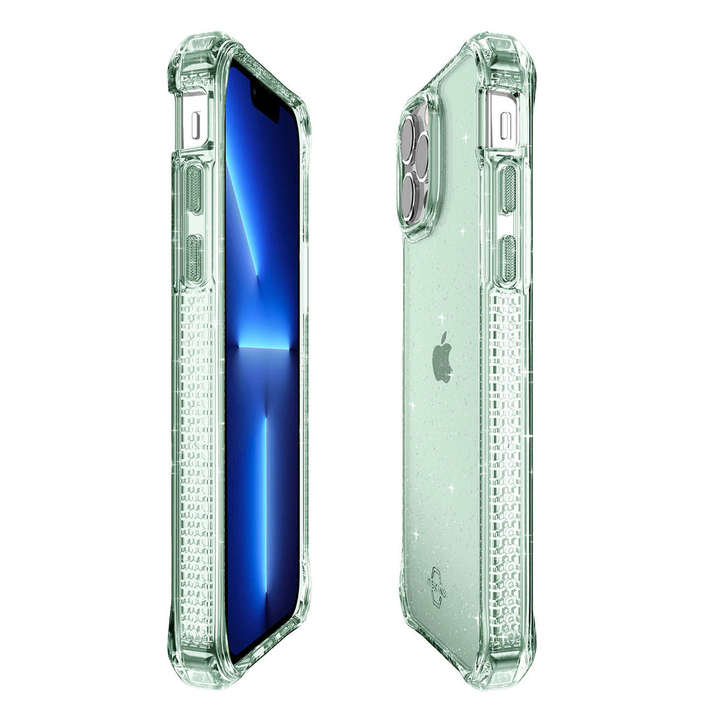 ITSKINS Hybrid Spark Case For iPhone 13 Pro - Antimicrobial - Green