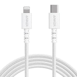 Anker PowerLine Select + USB-C Cable with Lightning Connector 6ft - White