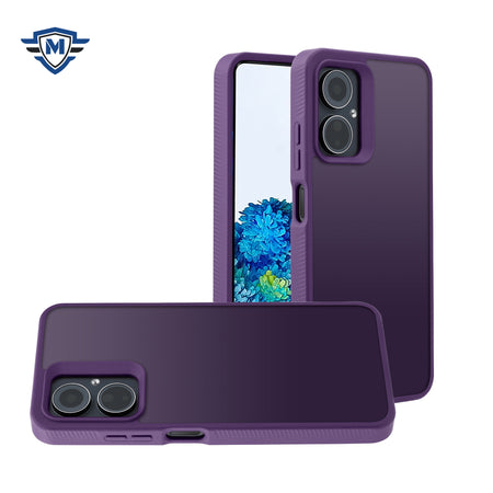Metkase Dotted Edged Line Skin-Touch High Quality Hybrid In Slide-Out Package For Celero 3 - Dark Purple