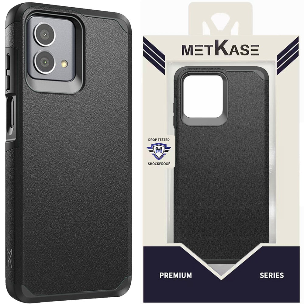 Metkase (Original Series) Tough Shockproof Hybrid For Motorola G Stylus 5G (2023) - Black