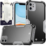 Metkase Exquisite Tough Shockproof Hybrid For iPhone 11 - Black/Grey