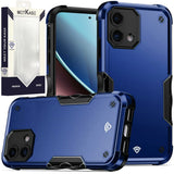 Metkase Exquisite Tough Shockproof Hybrid For Moto G Stylus 5G (2023) - Dark Blue/Black