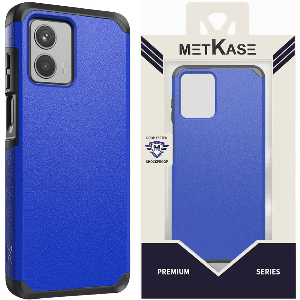 Metkase (Original Series) Tough Shockproof Hybrid For Motorola Moto G 5G (2023) - Cool Blue