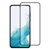 Metkase Book Package Full Screen Edge to Edge Tempered Glass For Samsung A54 5G - Black