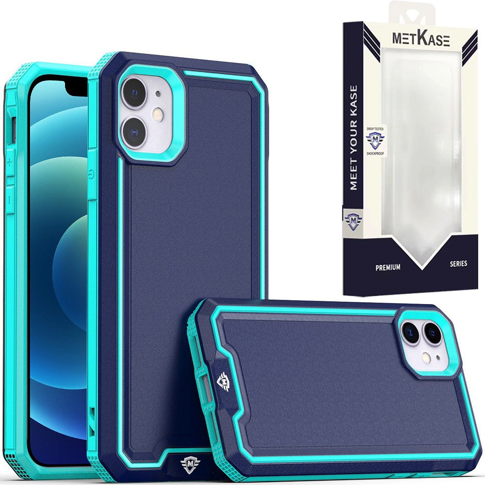 Metkase Rank Tough Strong Modern Fused Hybrid For iPhone 12|iPhone 12 Pro - Blue