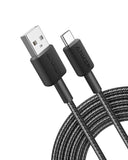 Anker 322 Braided USB-A To USB-C 3' Cable - Black
