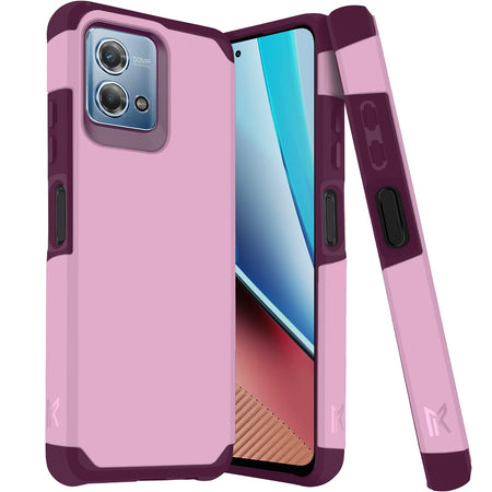 MetKase Tough Strong Hybrid (Magnet Mount Friendly) Case Cover For Motorola G Stylus 5G 2023 - Fruity Wine