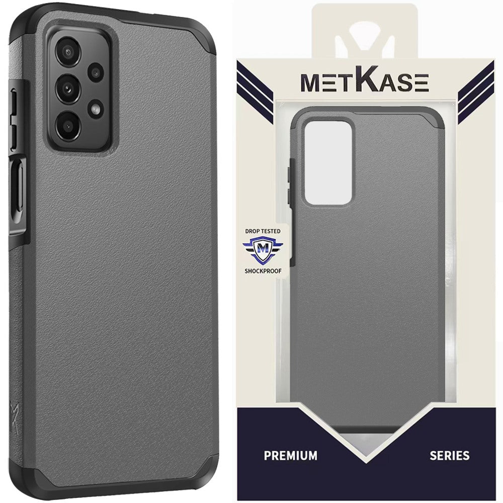 Metkase (Original Series) Tough Shockproof Hybrid For Samsung Galaxy A23 5G - Charcoal Grey