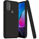 MetKase Tough Strong Hybrid (Magnet Mount Friendly) Case Cover For Moto G Play 2023 G Pure G Power (2022) - Carbon