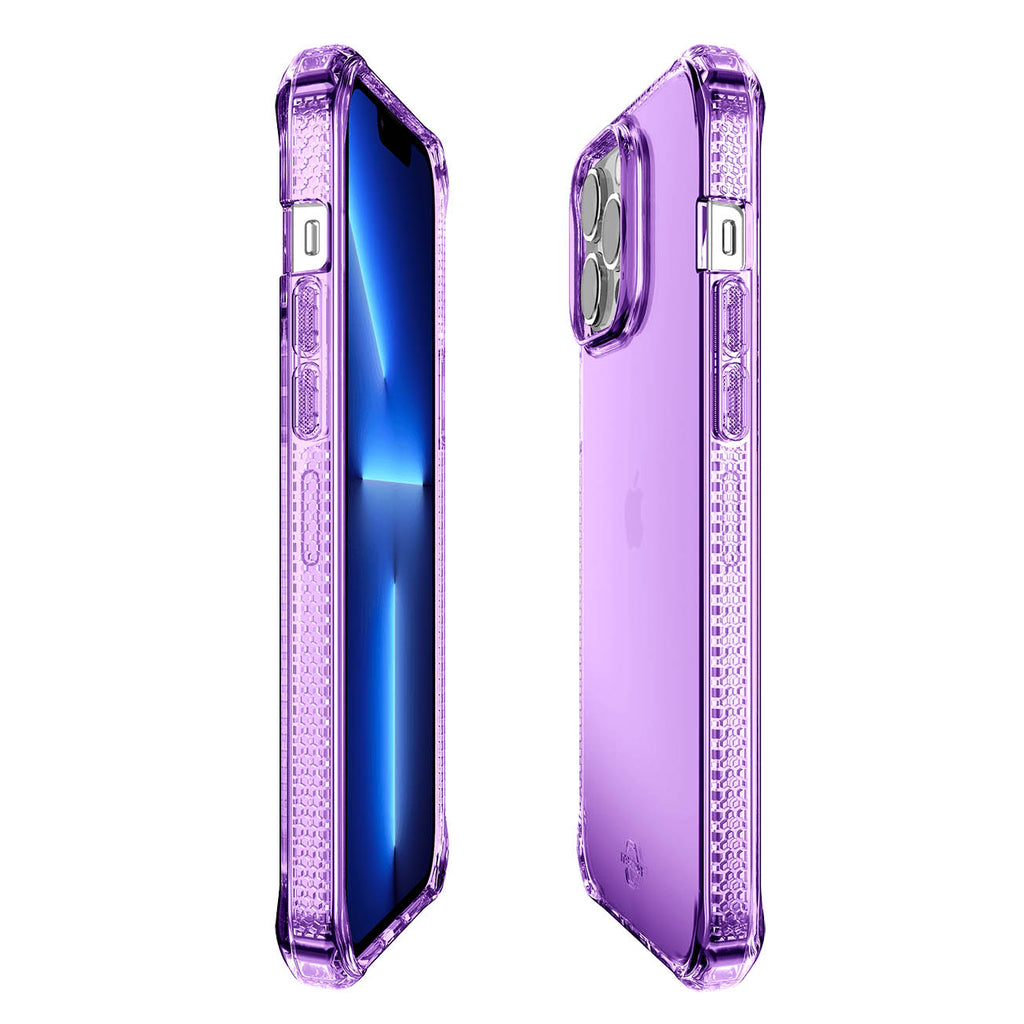 ITSKINS Spectrum Clear Case For iPhone 13 Pro Max / 12 Pro Max - Antimicrobial - Light Purple