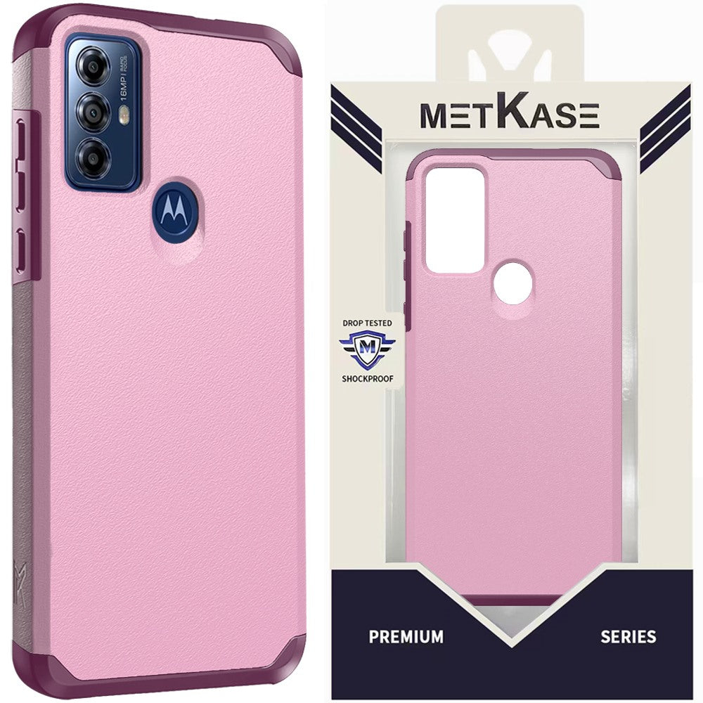 Metkase (Original Series) Tough Shockproof Hybrid For Motorola Moto G Play 5G (2023) - Fruity Wine