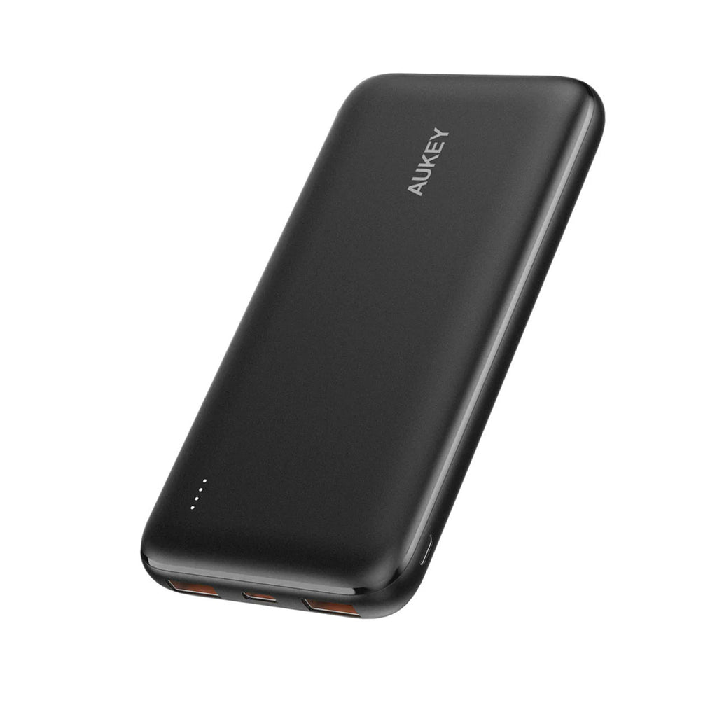 Aukey 10,000 MAH PD 20W USB-C Power Bank with USB-A to USB-C Cable - Black