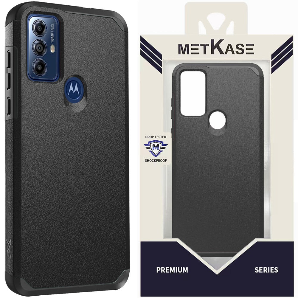 Metkase (Original Series) Tough Shockproof Hybrid For Motorola Moto G Play 5G (2023) - Black
