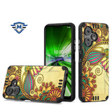 Metkase Strong Tough Metallic Design Hybrid In Slide-Out Package For Celero 3 Plus - Antique Flower