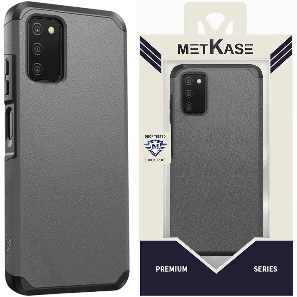 Metkase (Original Series) Tough Shockproof Hybrid For Samsung Galaxy A03s - Charcoal Grey