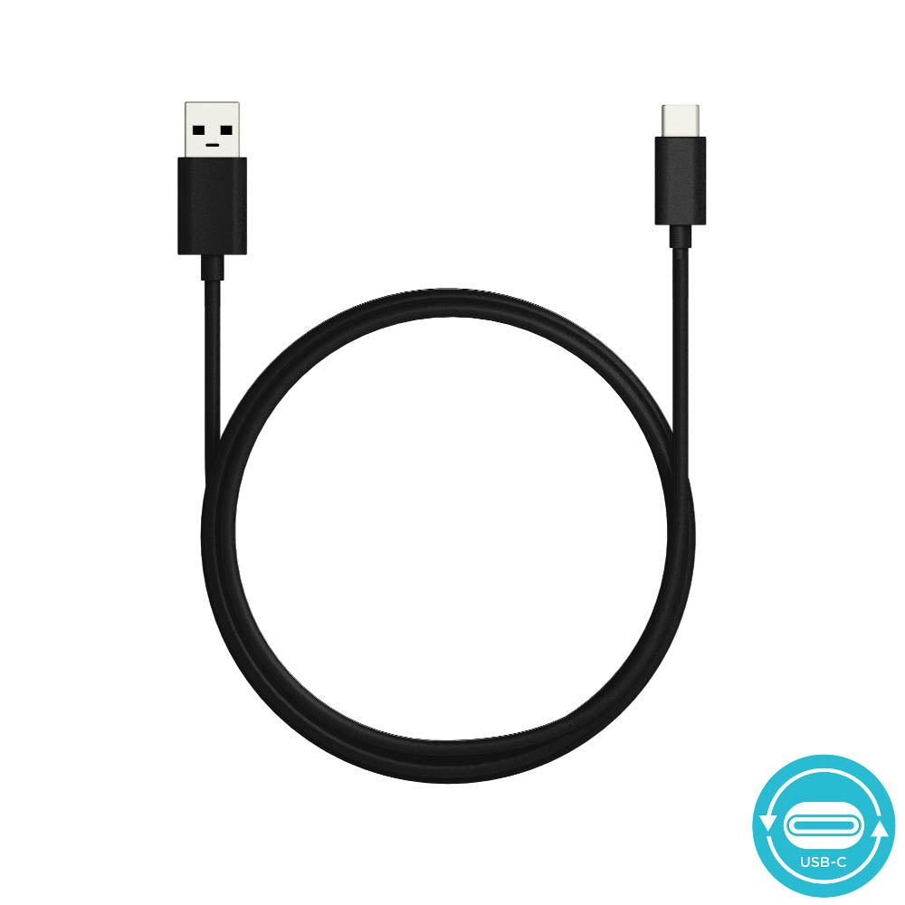 Motorola 2M USB-A To USB-C Durable Cable - Black