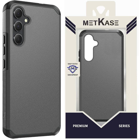 Metkase (Original Series) Tough Strong Shockproof Hybrid For Samsung A15 5G - Charcoal Grey