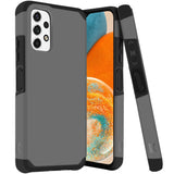 MetKase Tough Strong Hybrid (Magnet Mount Friendly) Case Cover For Samsung A23 5G - Charcoal Grey