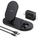 Anker Powerwave Wireless Charging Station with QC Charger and 2-in-1 Stand
