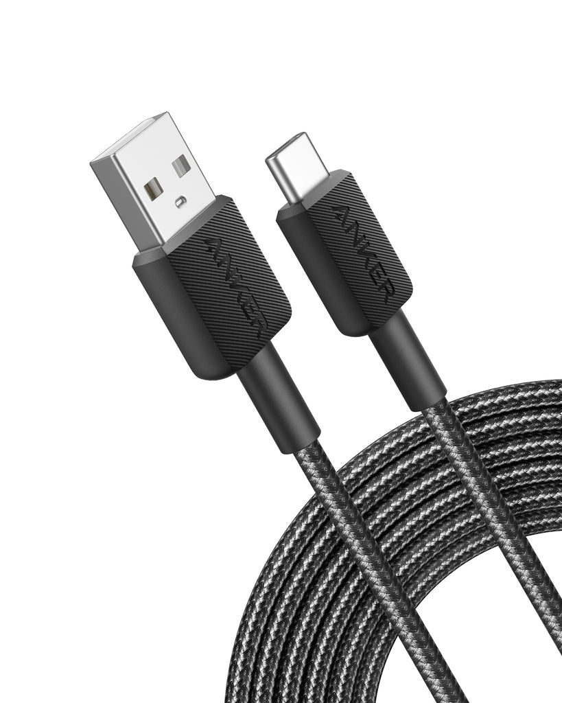 Anker 322 Braided USB-A To USB-C 10' Cable - Black
