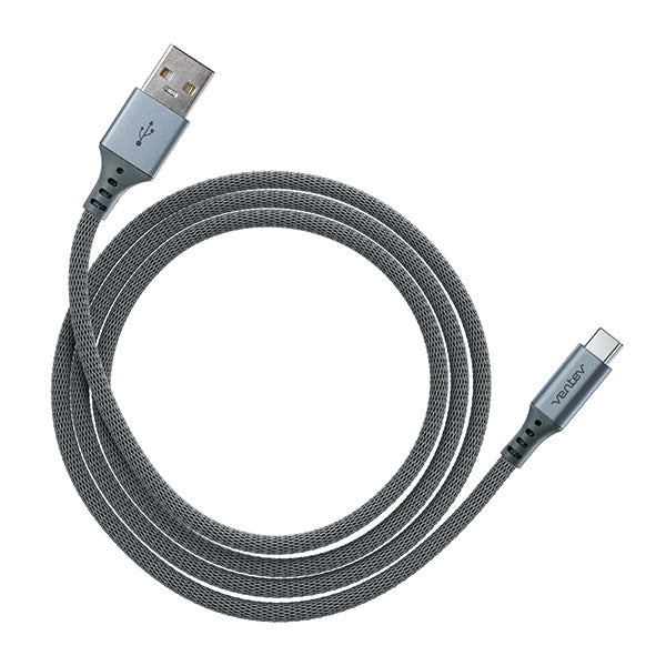 Ventev USB A to Type C Chargesync Cable 4ft - Steel