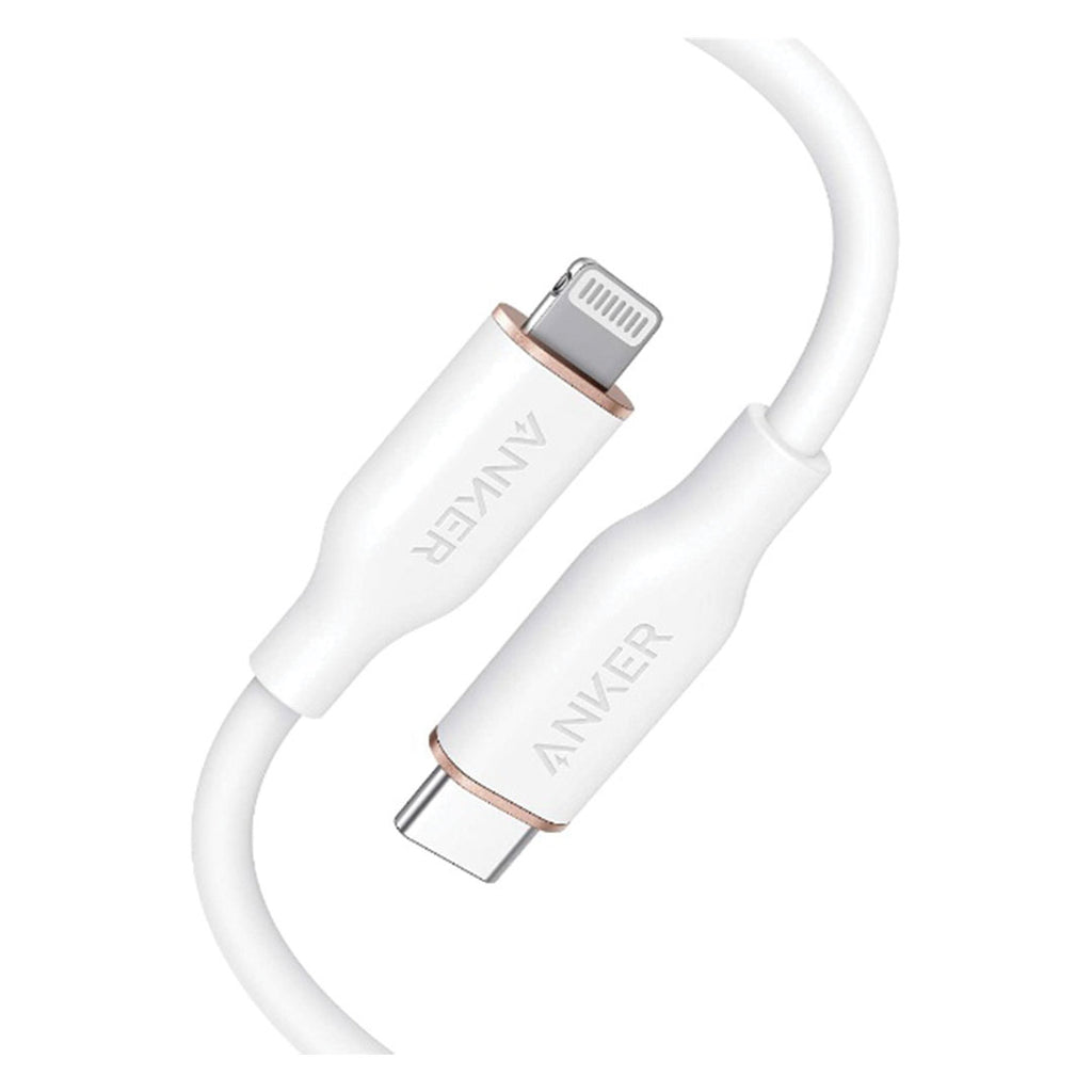 Anker Powerline III Flow USB-C to Lightening Connector 6' - White