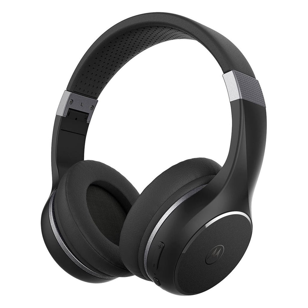 Moto XT220 Wireless Over-Ear Headphones W/ Mic - Black