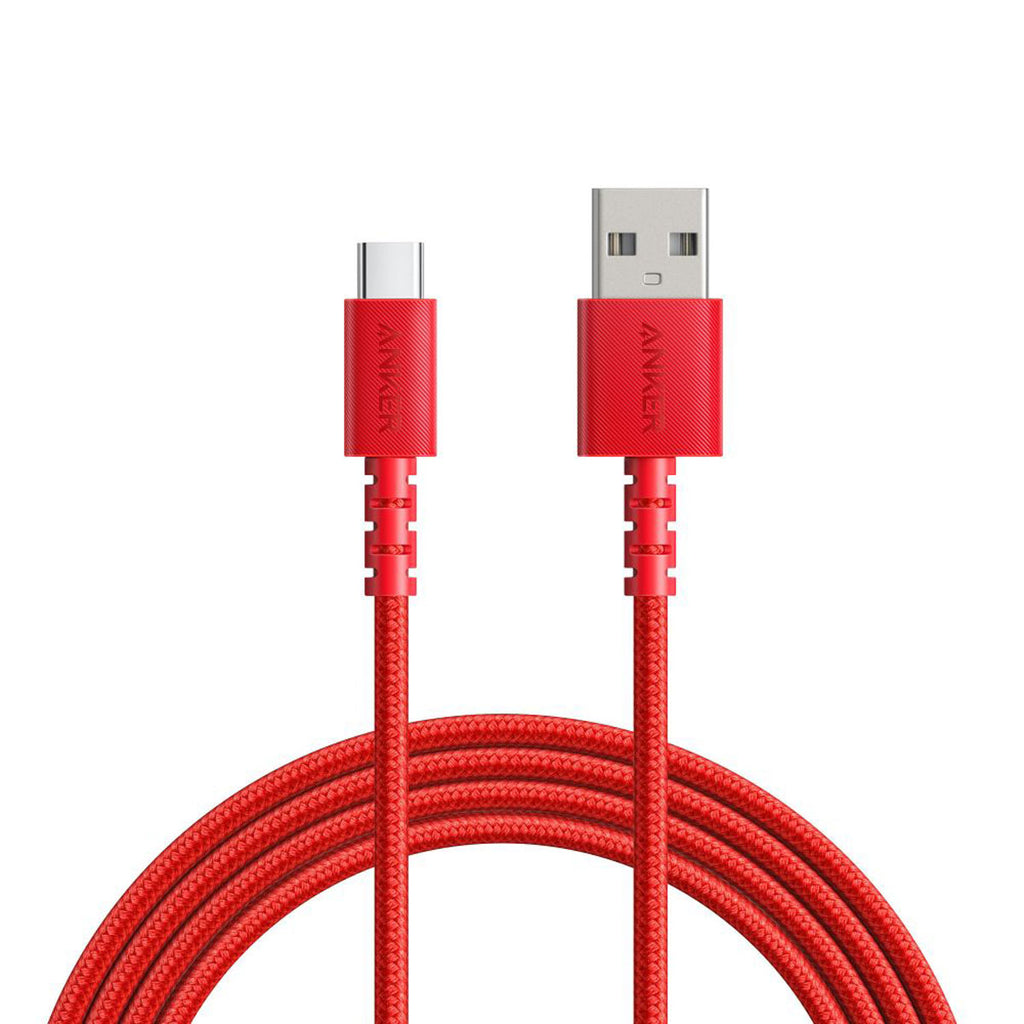 Anker PowerLine Select+ USB-C to USB-A Cable 6-ft - Red