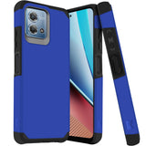 MetKase Tough Strong Hybrid (Magnet Mount Friendly) Case Cover For Motorola G Stylus 5G 2023- Classic Blue