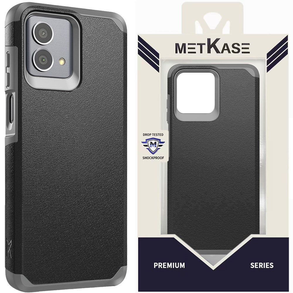 Metkase (Original Series) Tough Shockproof Hybrid For Motorola G Stylus 5G (2023) - Black / Grey