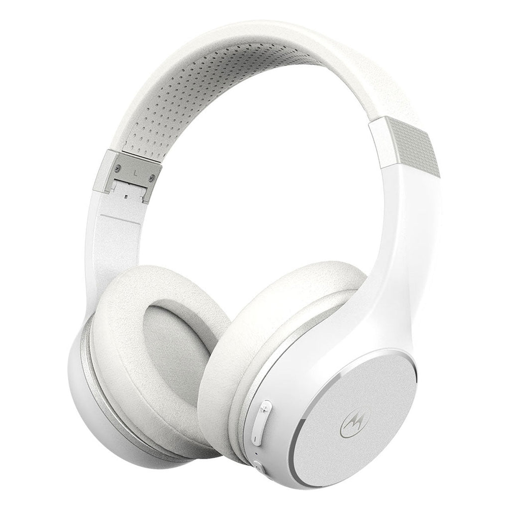 Moto XT220 Wireless Over-Ear Headphones W/ Mic - White