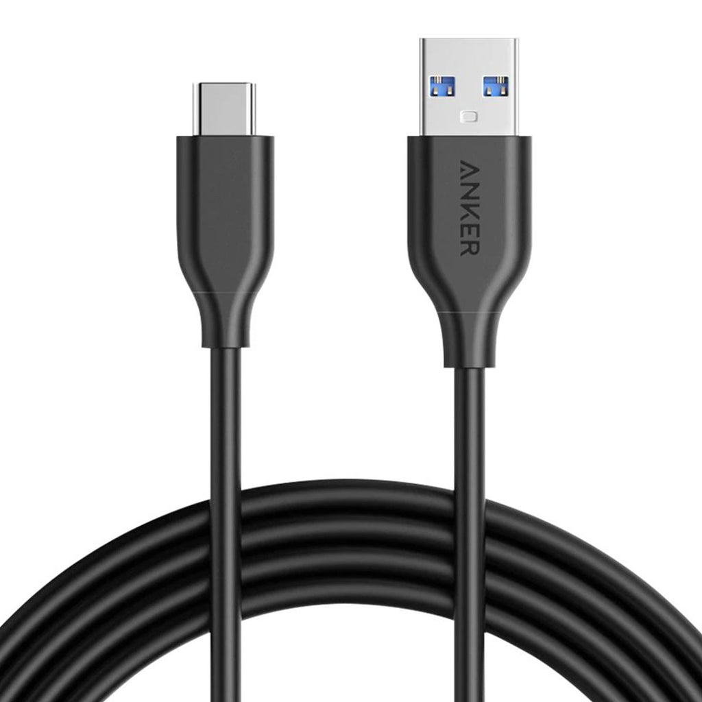 Anker Powerline 6' USB-C to USB-A Connector - Black