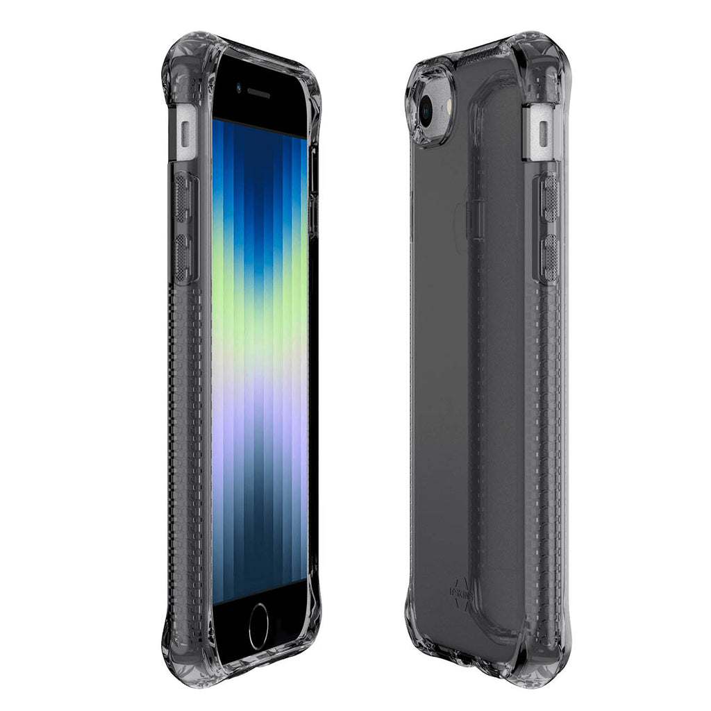 ITSKINS Spectrum Clear Case For iPhone SE ( 2022, 2020 ), 8, 7, 6 - Antimicrobial - Smoke