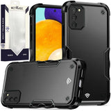 Metkase Exquisite Tough Shockproof Hybrid For Samsung Galaxy A03s - Black/Black