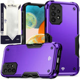 Metkase Exquisite Tough Shockproof Hybrid For Samsung Galaxy A23 5G - Dark Purple/Black