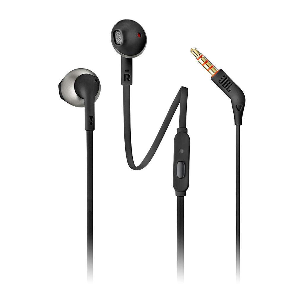 JBL Tune 205 Wired In-Ear Headphones - Black