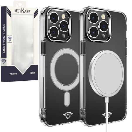 Metkase Magnetic Thick Transparent Case In Slide-Out Package For iPhone 11 - Clear